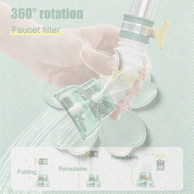 Universal 360 Rotation Faucet Bubbler Swivel Water Saving Economizer Head Shower Kitchen Faucet Nozzle Adapter Sink Accessories