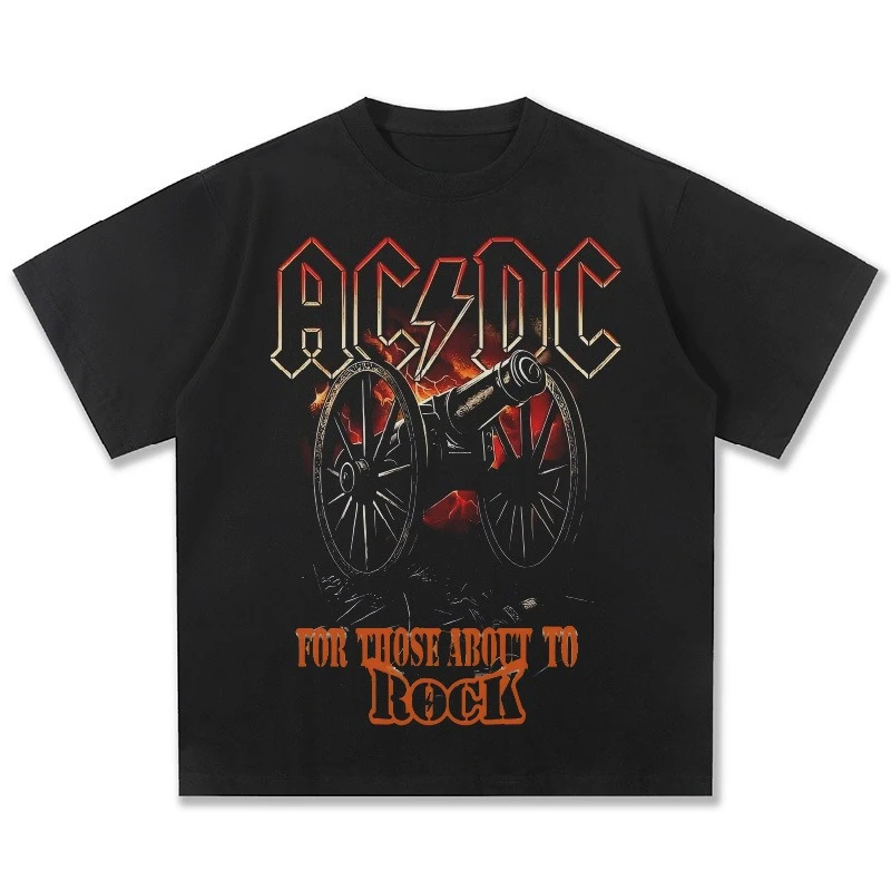 

Summer Men's 100% Cotton Comfort T-Shirt Rock Band Vintage Print Casual Breathable Outdoor Street Top