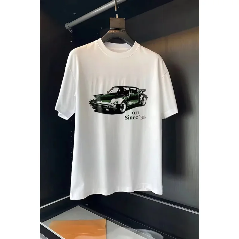 Топ y2k, американская ретро уличная футболка с короткими рукавами и мультяшным принтом, новинка лета 2023, модная повседневная свободная футболка в стиле Харадзюку для пар