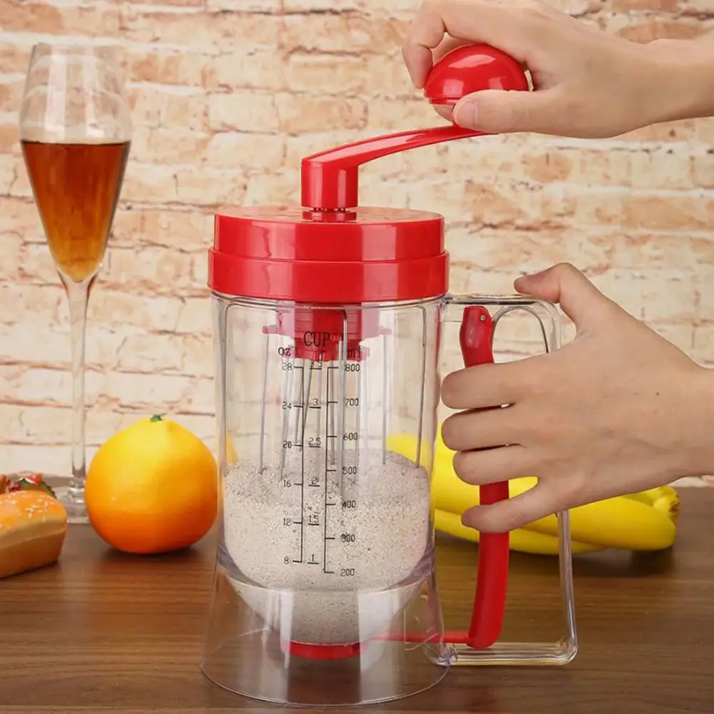 

Manual Pancake Batter Dispenser Pancake Mix Distributor with Built-in Stirrer Precision Batter Pouring Tool for Waffles Muffins