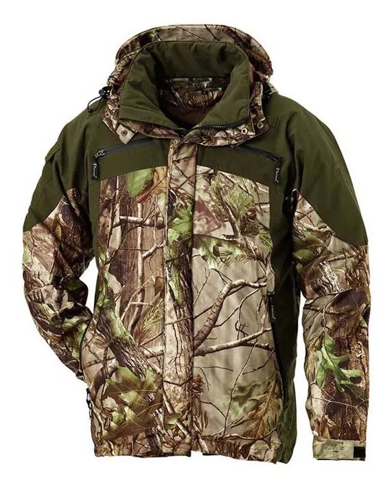Custom Men's Upland Fleece Orange Waterproof Camo Hunting Pants Jackets Heated Puffy Insulated Drake Design Winter Print Pattern - view 2