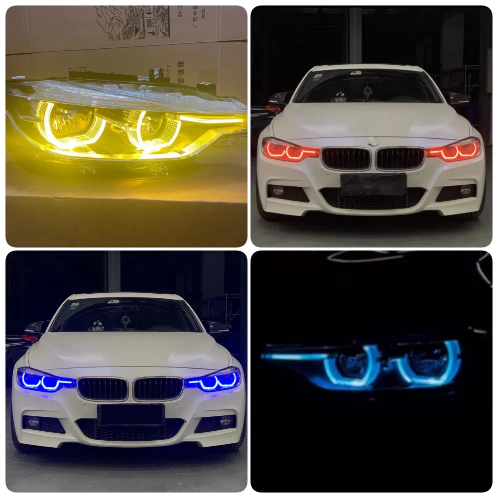 

CSL Yellow DRL LED Red Blue Daytime Running Lights DRL Modules For BMW 3 Series F30 F31 LCI 2015-2019 Angel Eyes Multicolor