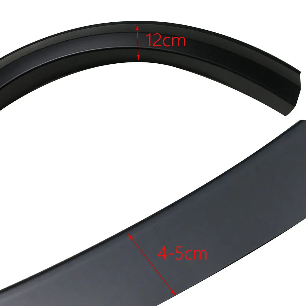 Wheel Arch Mudguards Fender Flares For ISUZU Mu-x 2017 2018 2019 2020 MUX MATTE BLACK COLOR