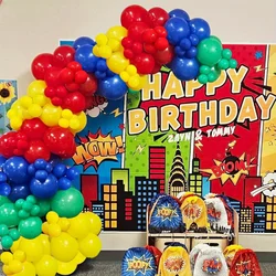 133 Pcs Rainbow Theme Balloon Set Suitable for Birthday Outdoor Park Picnic Anniversary Celebration Graduation Summer Party