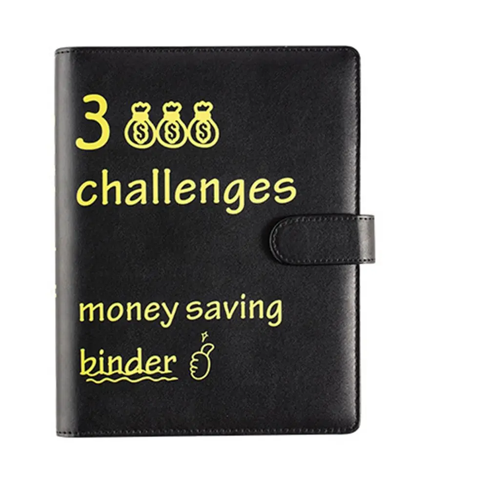 

Конверт из искусственной кожи 100, блокнот с 6 отверстиями, красочный 100-дневный бюджетный переплет с несколькими карманами, конверты для наличных денег