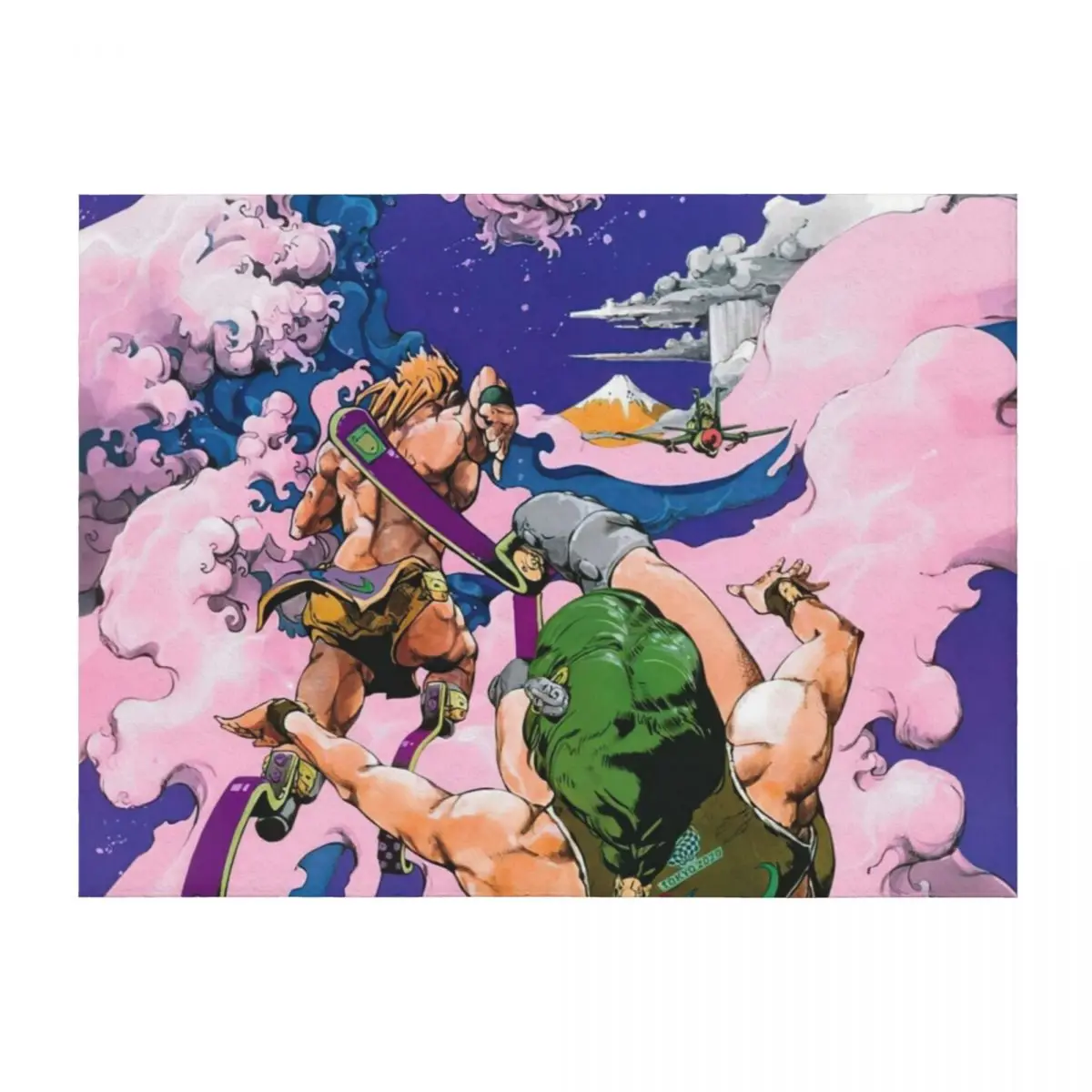 

Anime Araki Paralimpic Throw Blanket Comforter Moving Weighted Travel Blankets