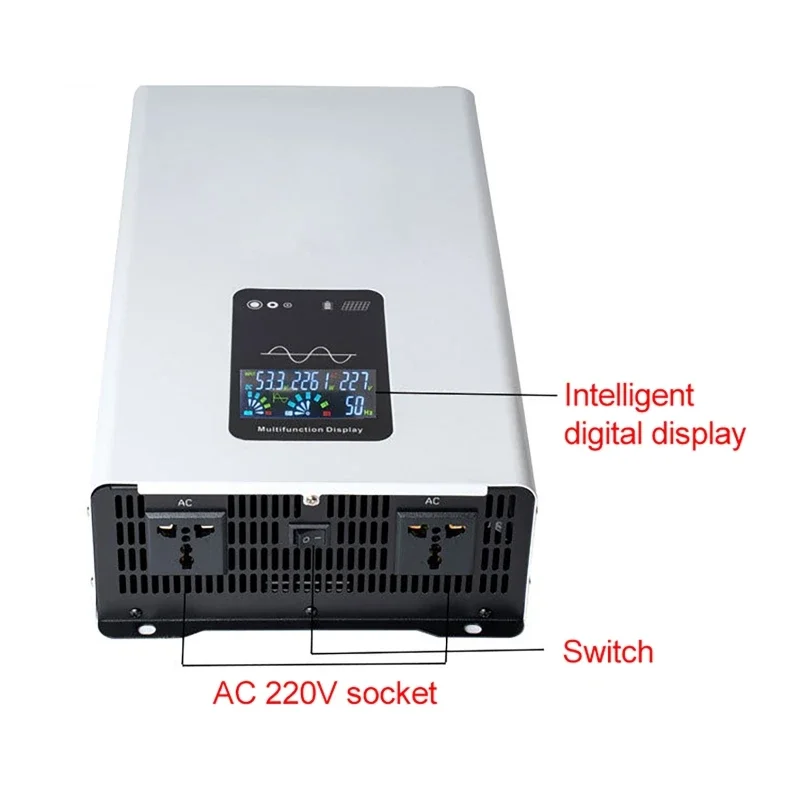 الطاقة 12 فولت 24 فولت 48 فولت 60 فولت 72 فولت 96 فولت إلى 110 فولت 60 هرتز نقية شرط لموجة العاكس 12000 واط 10000 واط 8000 واط محول محولات السيارات الشمسية خارج الشبكة #6