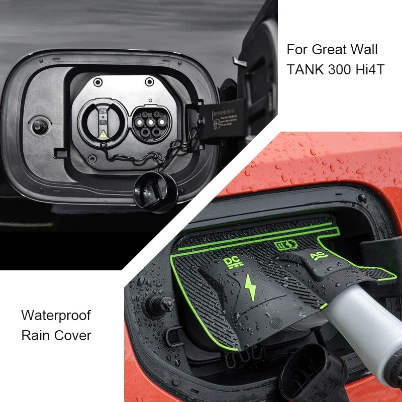 

New Energy Car Charging Port Waterproof Protector Cover For Great Wall TANK 300 400 500 700 Hi4T Gun Charge Rain Cover Accessory