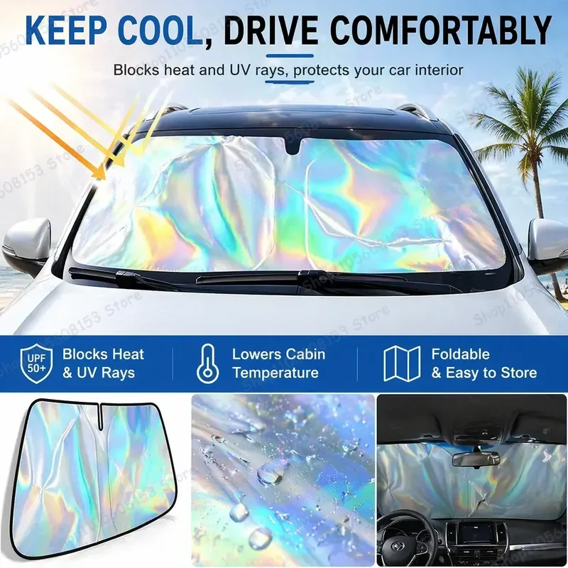

For Mitsubishi Xpander Foldable Windshield Sun Shade UV Protection Reflective Car Sunshade Interior Accessory Heat Reduction