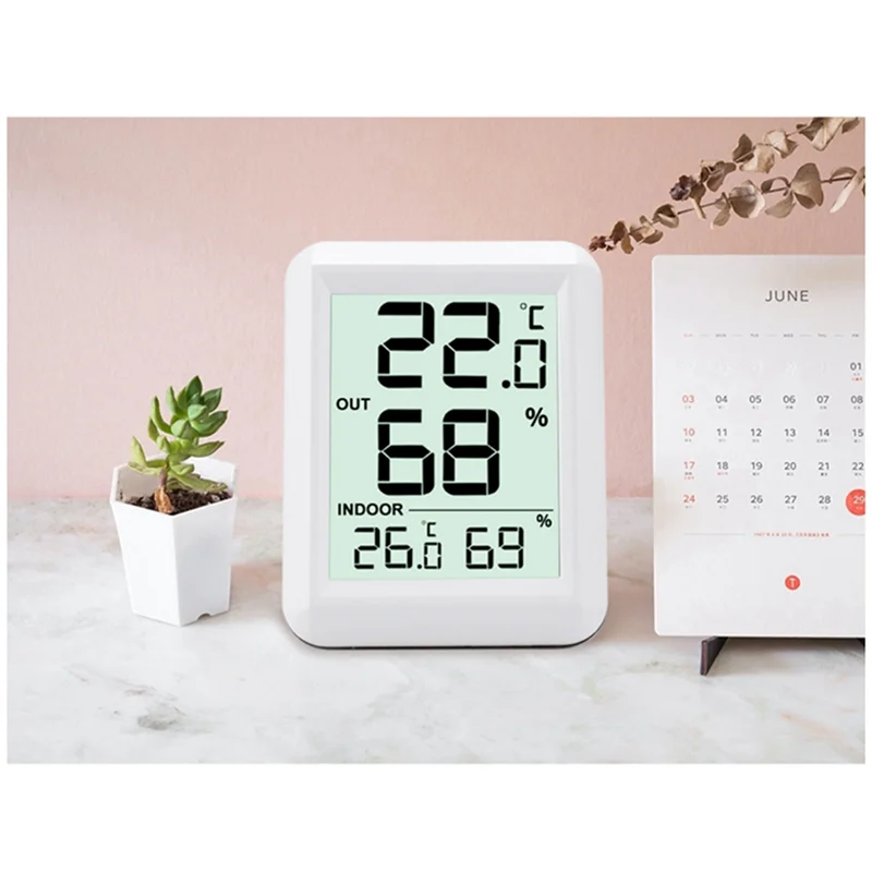 A48I Wireless Thermometer Hygrometer BabyRoom Digital LCD Temperature Humidity Monitor Indoor Outdoor Weather Station Sensor