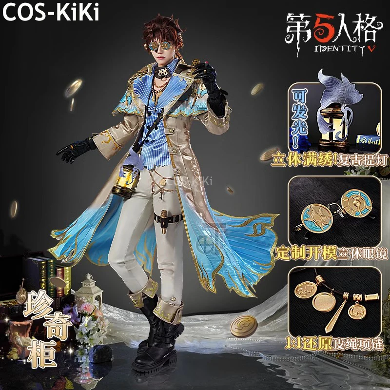 COS-KiKi Identity V Naib Subedar Mercenary Game Suit Handsome Uniform Gorgeous Cosplay Costume Halloween Party Outfit Men