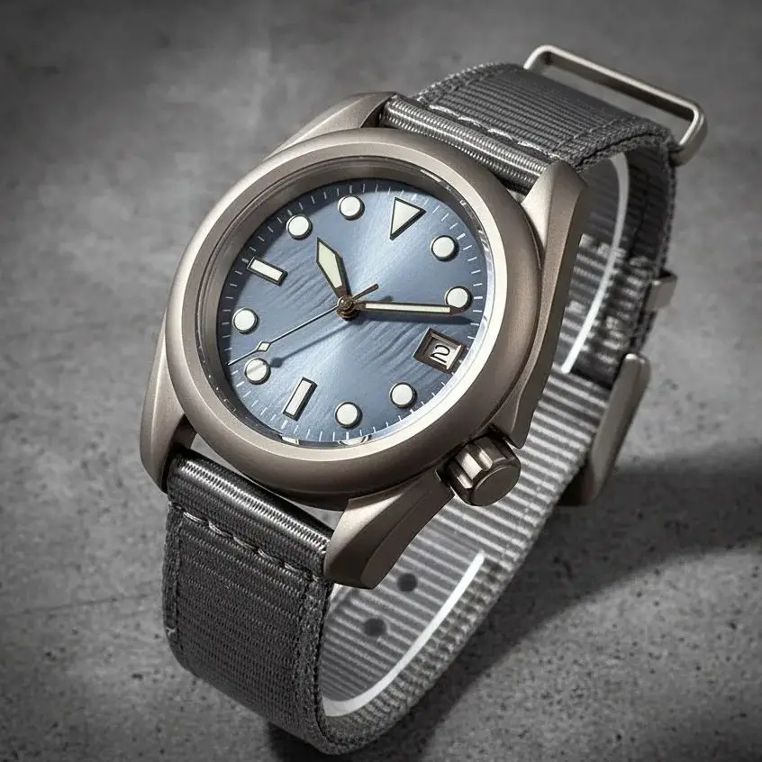 

Tandorio T1 Titanium NH35A Automatic Watch for Men Mechanical Diving 20BAR Waterproof Sapphire Crystal Mother of Pearl 40mm