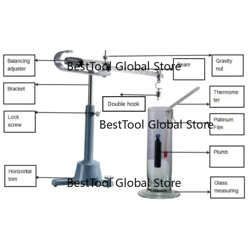 Mechanical Weight Hydrostatic Gravity Specific Density Scale Scientific Mohr Balance Measuring Liquid Accruacy Westphal Balance