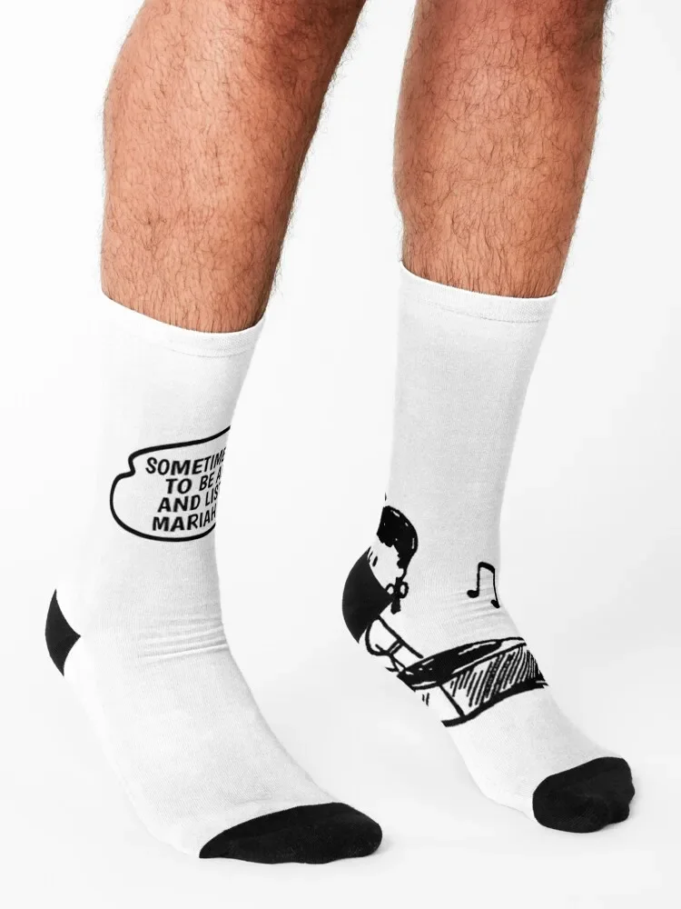 Mariah Carey Need To Listen Chaussettes de tennis pour hommes et femmes, idées cadeaux de la Saint-Valentin, cadeau amusant