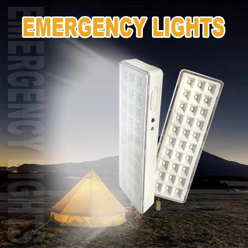 recarregavel lampada led de emergencia para home saving lampada piscando camping lanterna outdoor falha 30 leds home safety modos 01