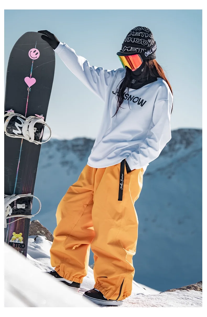 John Snow Winter Herren- und Damen-wasserdichte Skihose, warme, atmungsaktive Schnee-Frauenhose, Outdoor-Snowboardbekleidung, männliche Hose – Detail 12