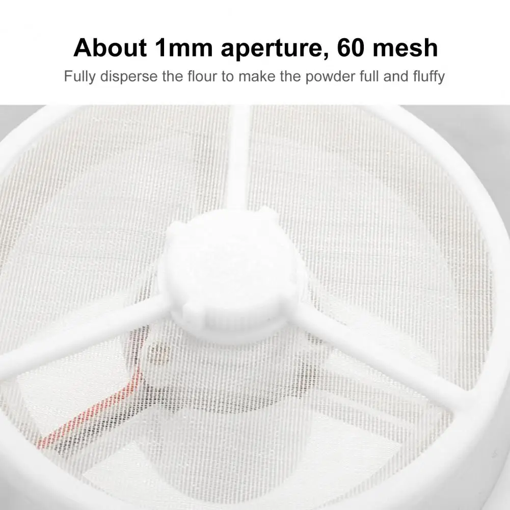 Useful Electric Flour Sieve Convenient Wear Resistant Anti-slip Comfortable Grip Electric Flour Colander