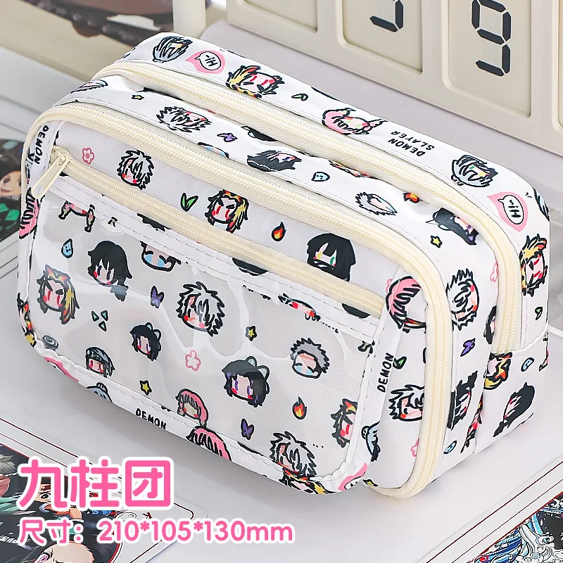 Kawaii Anime Transparent Pencil Bag Ita Bag Zipper Pouch for Pencils Large Capacity Stationery Pouch Kids gift