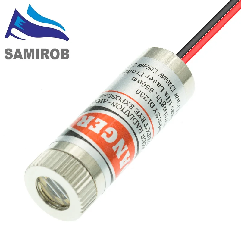 650Nm 5mW Red Point / Line / Cross Laser Module Head Glass Lens Focusable Focus Adjustable Laser Diode Head Industrial Class