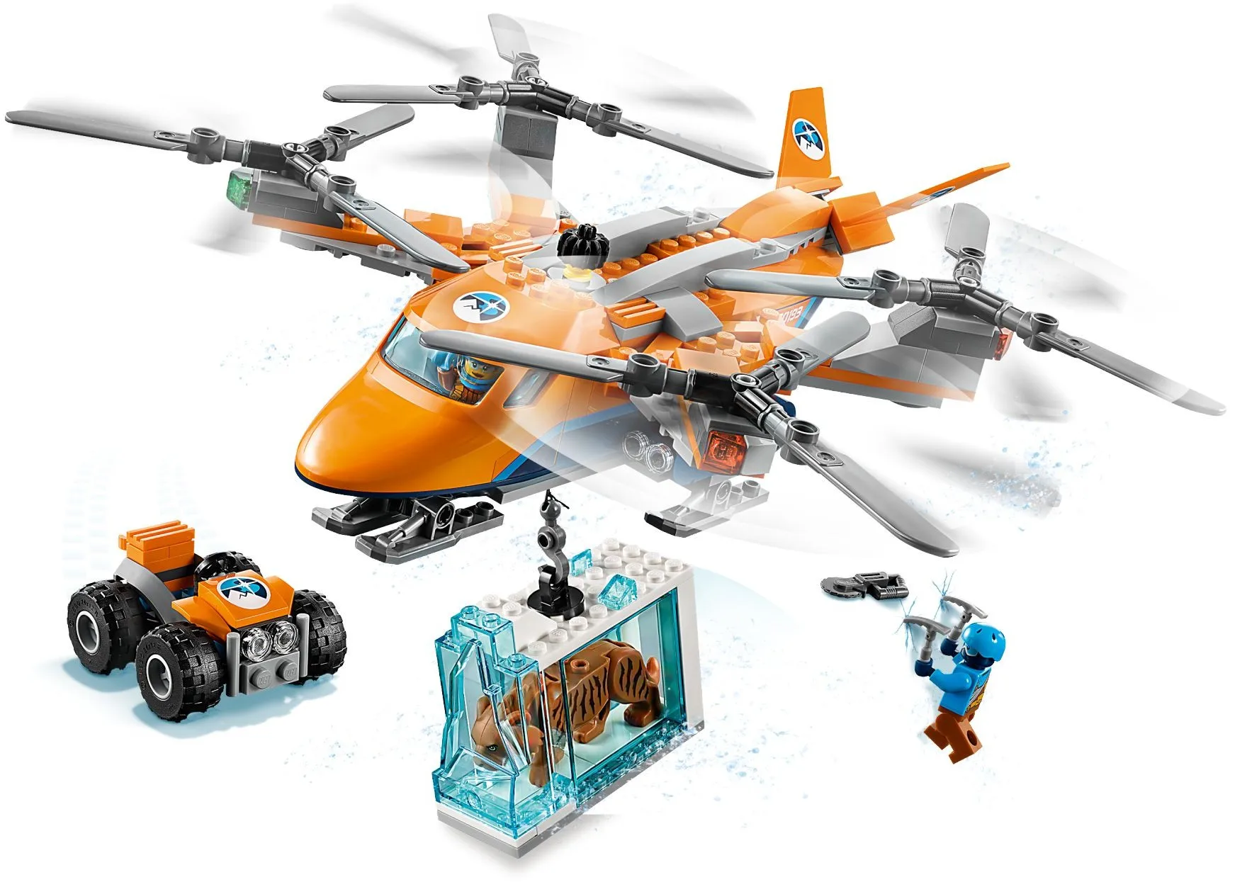 277 pcs Arctic Air Transport 02109  city series building block 60193 for Children Toy Bricks for Kids