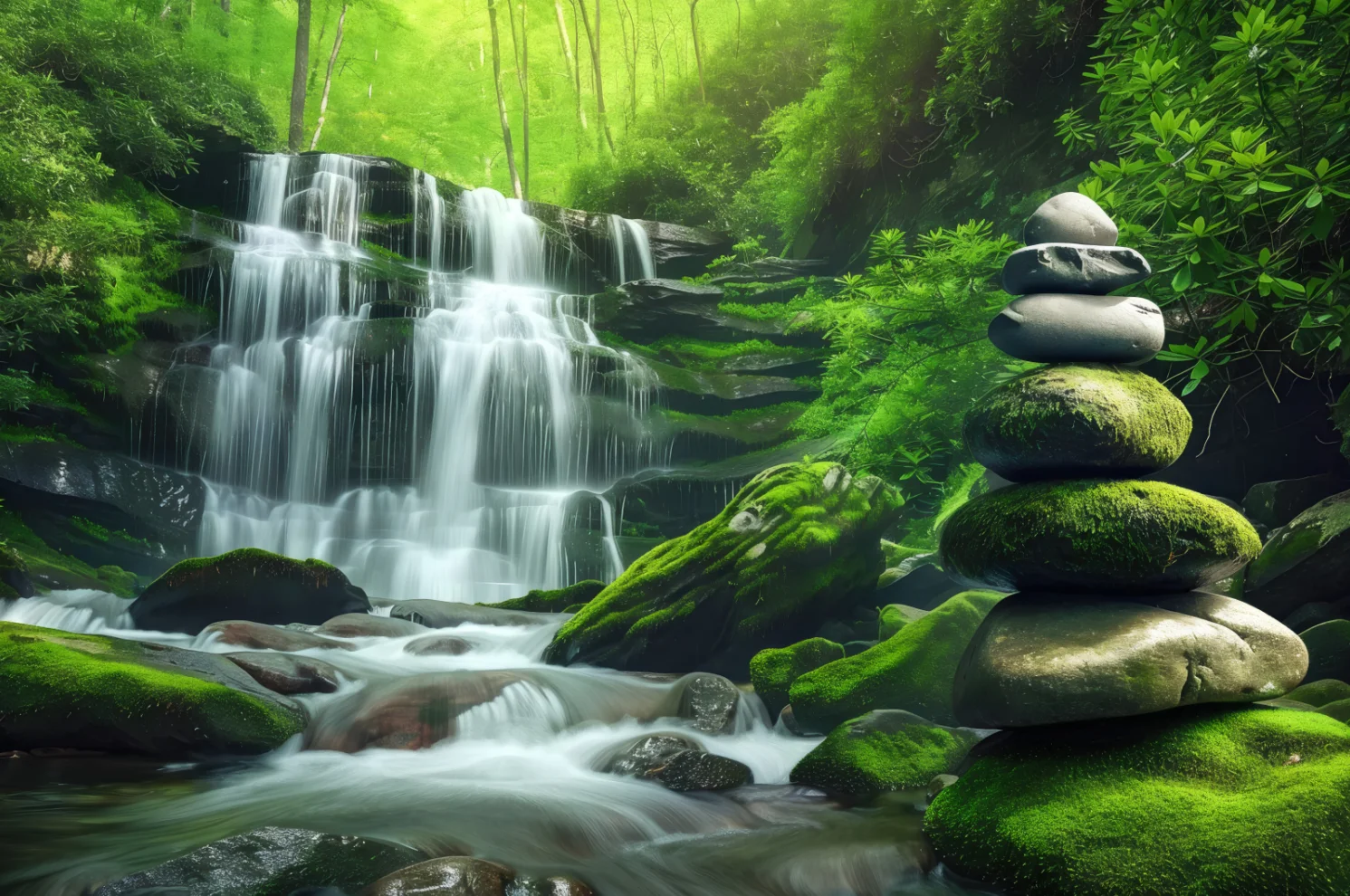 Custom Size 3D Wallpaper Natural Landscape Waterfall Background Murals for House Decoration Living Room Bedroom 3d wallpaper