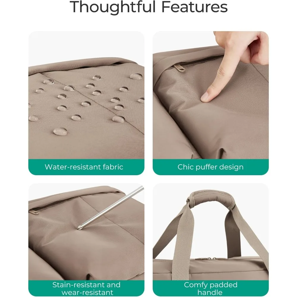 حقيبة دفل دوارة سعة 42 لترًا مع عجلات، حقيبة حمل للسفر، حقيبة من القماش الخشن بجيب مبلل، حقيبة سفر مدمجة ومتينة