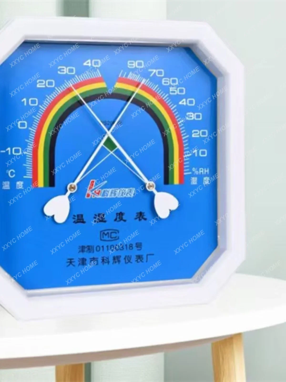 Termometer termohigrometer pasang dinding, termometer apotek kering dan basah otomatis rumah tangga