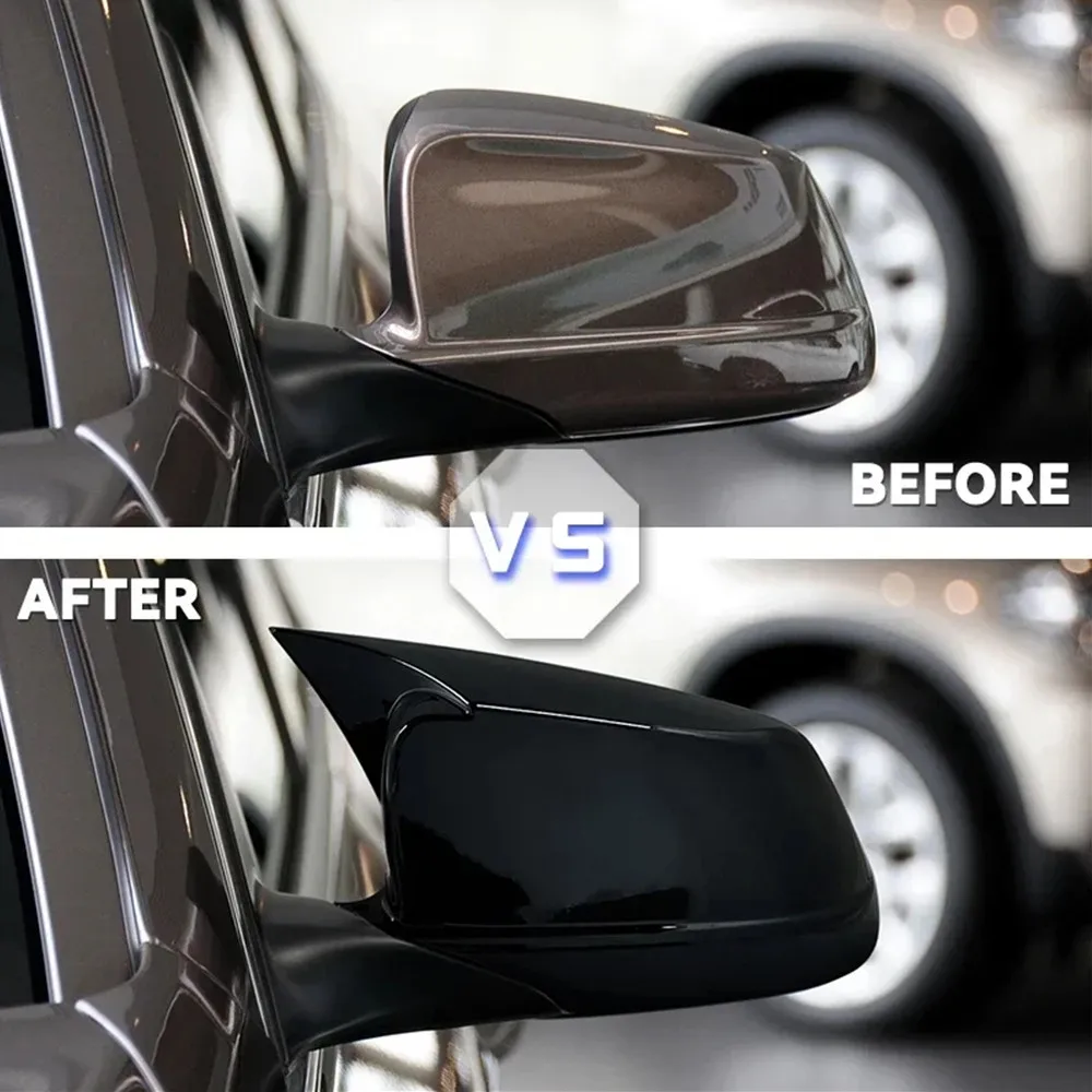 For LHD BMW 5 Series F10 F11 2010 2011 2012 2013 Car Rearview Side Mirror Cover Wing Cap Exterior Door Housing Shell Trim Frame