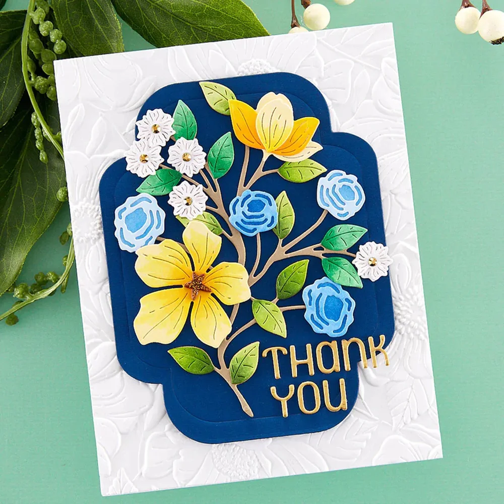 Metal Cutting Dies Flowers & Leaves diy Scrapbooking Photo Album Decorative Embossing PaperCard Die