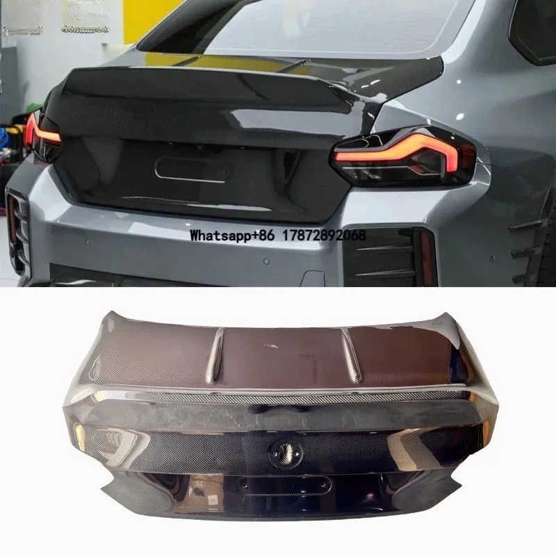 

Real Carbon Rear Trunk Boot Lid Cover Trim for 2 Series G87 M2 Coupe 2023-2025