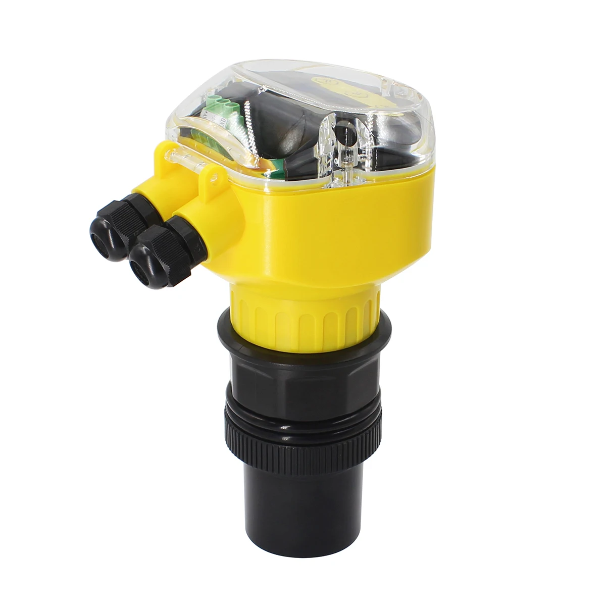 Medidor de nivel ultrasónico de 4-20 mA, transmisor de nivel de tanque de aceite de oliva sanitario sin contacto