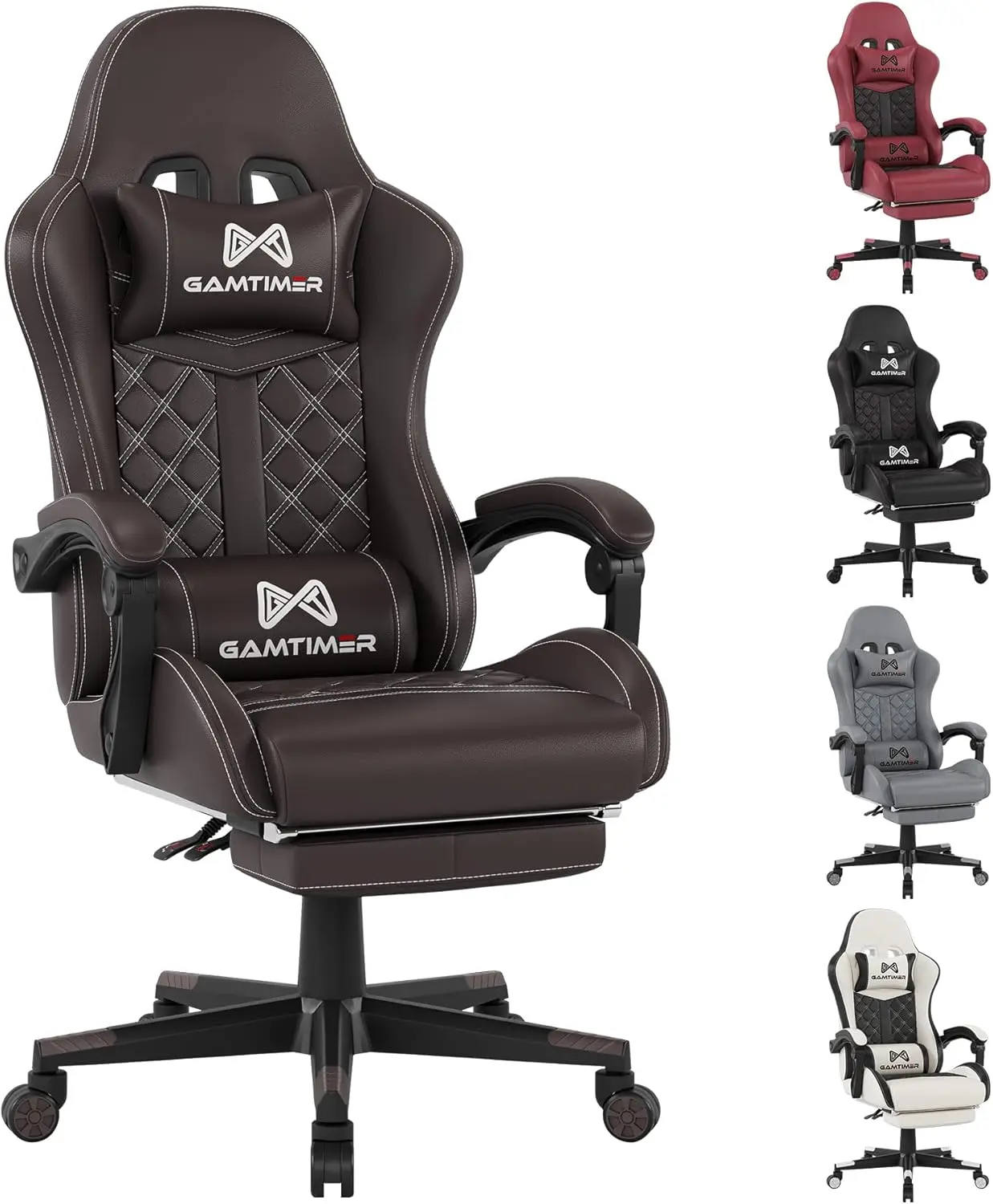 Chair, Computer Office Chair with Footrest, 155° Reclining Chair, Ergonomic High Back Computer Chair with Headrest