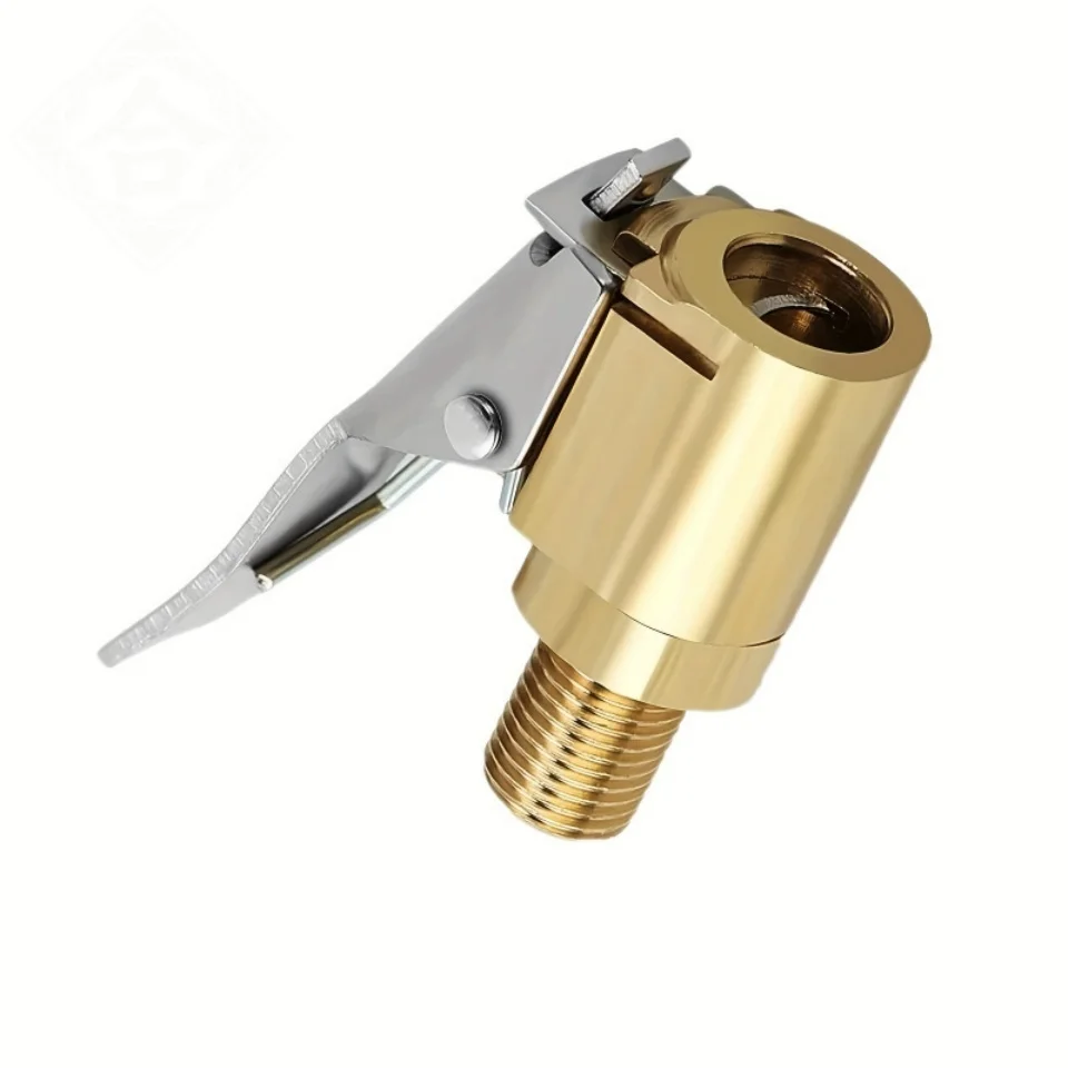 Conector de Válvula de Ar para Pneu de Carro, Adaptador de Clipe de Latão Automotivo de 8mm para Bomba de Inflar, Conector de Clipe de Troca Rápida para Cabeça de Inflador