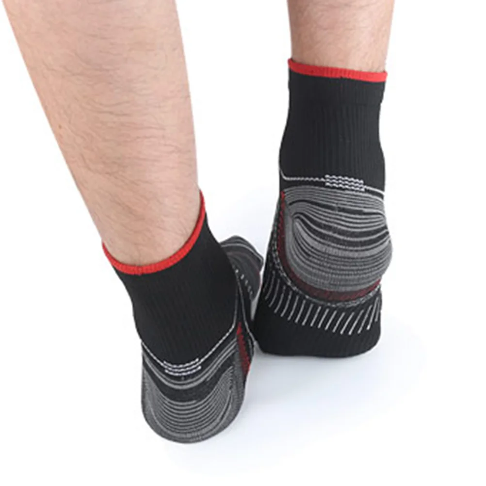 

1 Pair Men Flight Size L Spandex Anti-Skid Compression Sports Socks Breathable Sweat Absorbent Elastic Durable Mens Athletic