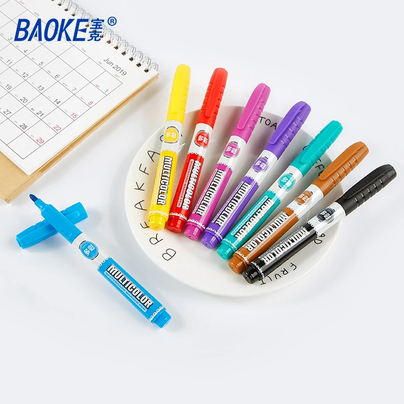 BAOKE M3904 علامات المسح الجاف رصاصة تلميح السبورة قلم تحديد للمعلمين مكتب واللوازم المدرسية