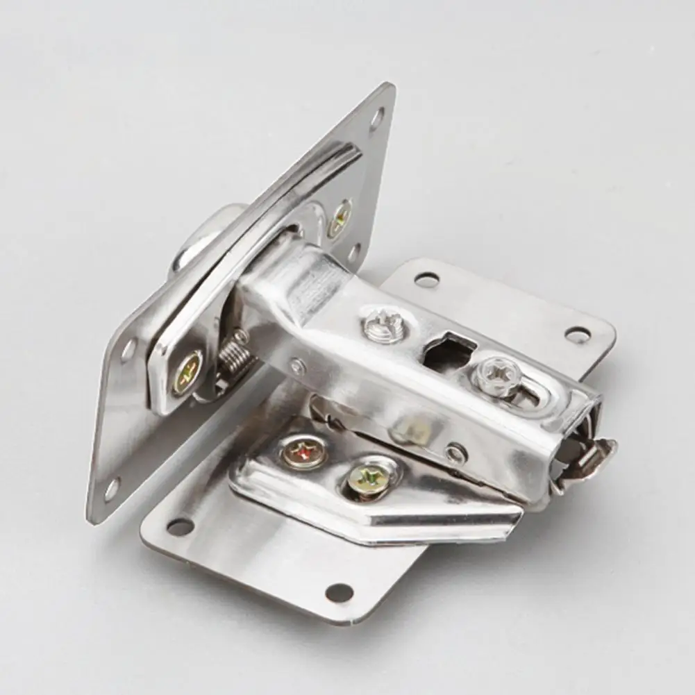 Hinge Repair Plate Anti-Rust Multi-Hole Hardware Stainless Steel Hinge Repair Plate with Fixing Screws for Kitchen Cabinet