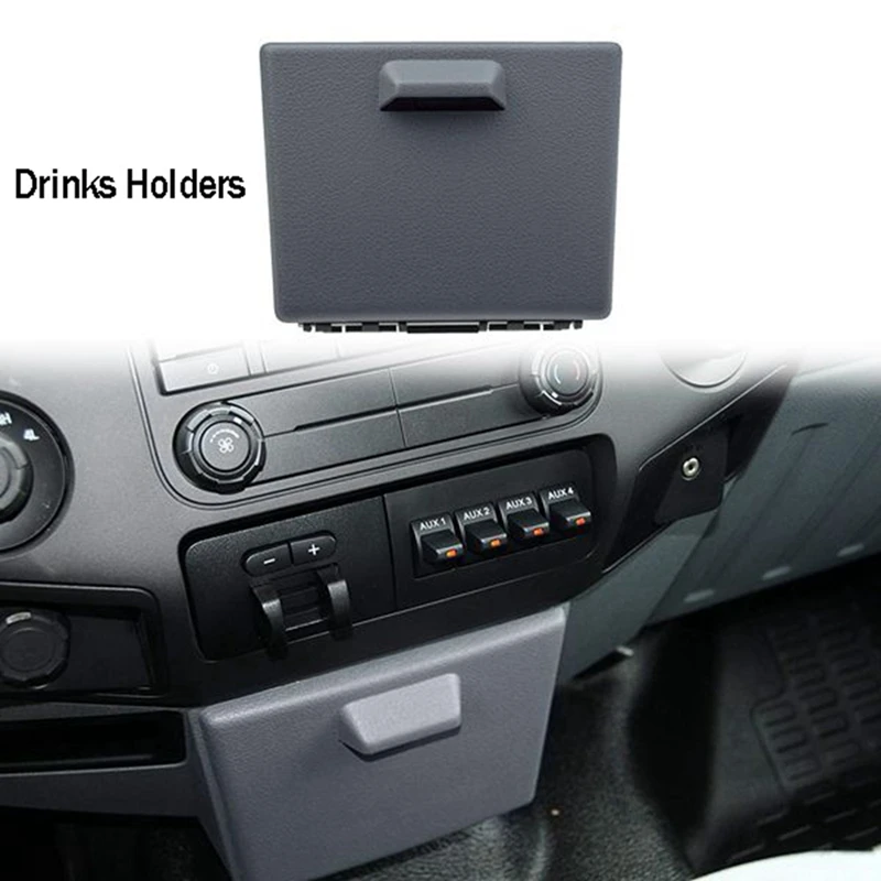 Car In-Dash Cup Holder Drinks Holders For Ford F250 F350 F450 F550 2011-2016