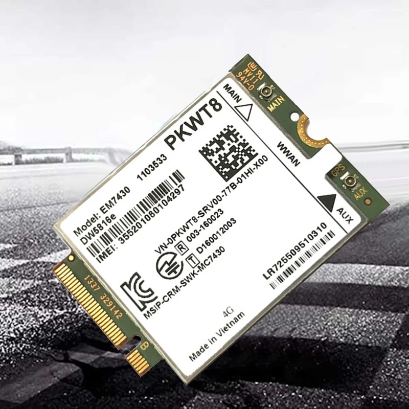 4g lteモジュール2アンテナ,em7430 dw5816e,dell Latitude 7280 7285 7290 7389 7390 7480 7490 e7470 cat6 dw5811e