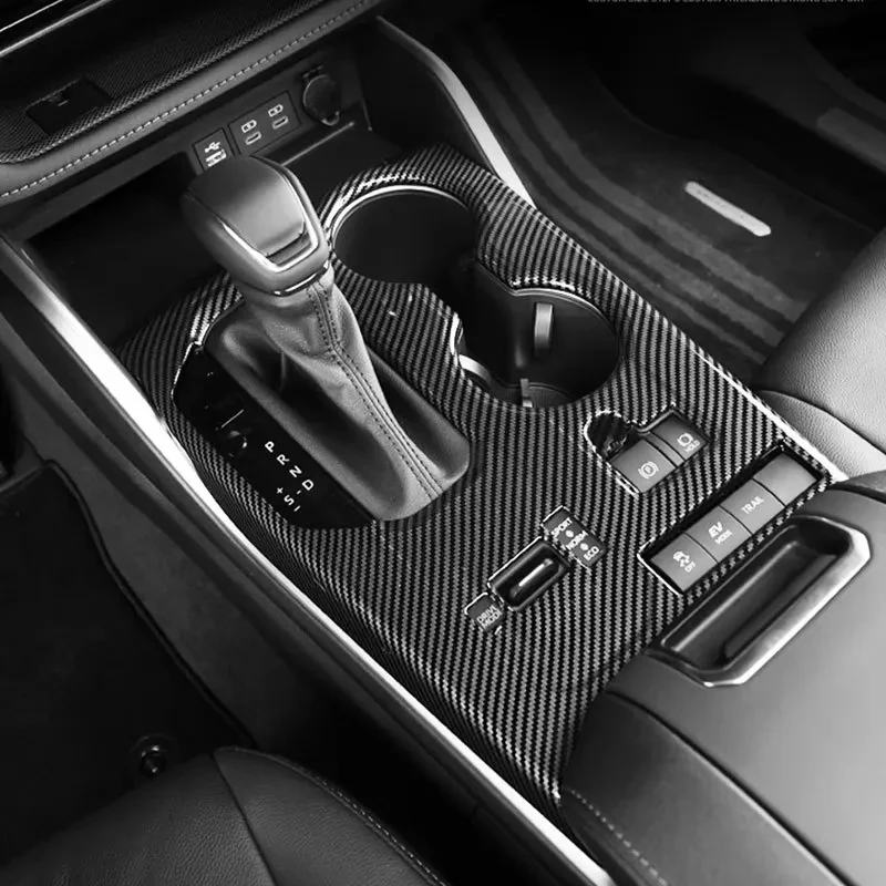 For Toyota 2022 Highlander Gear Shift Frame Crown Land Cruiser Central Control Gear Position Panel Water Cup Frame