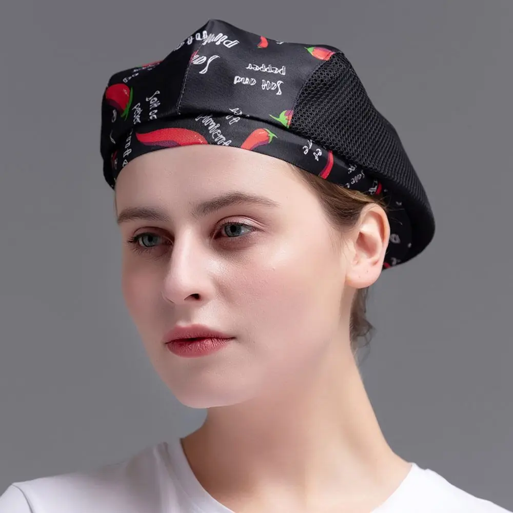 주방 방진 베이킹 통기성 레스토랑 액세서리, 요리사 모자, 작업 모자