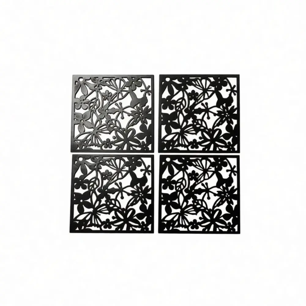 Trendy Hanging Privacy Screen Decorative Hollow Partition For Living Room Office Interior Space Divider Backdrop