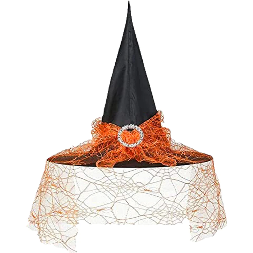 Dziecięce czapki czarownic Halloween Kapelusz Dekoracja Rekwizyty dla dziewczynek Cosplay Witch Gauze Nakrycia głowy Odgrywanie ról Taff Witch