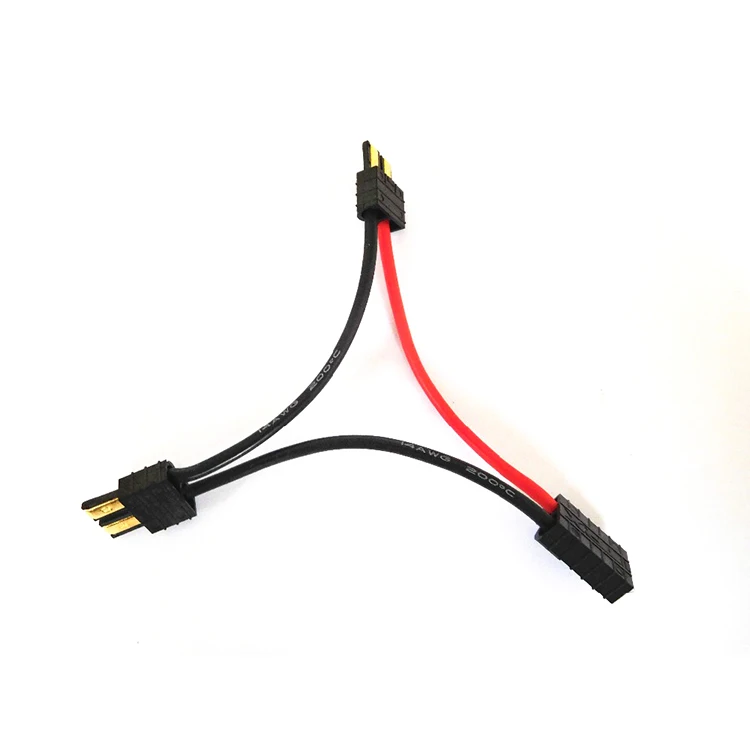 10PCS TRX 시리즈 12AWG 100mm 남성 여성 커넥터 플러그 어댑터 와이어 구리 소재 RC 모델 장난감 리포 배터리