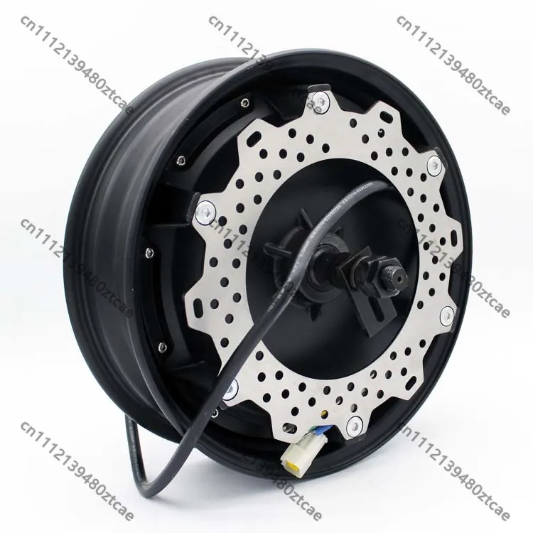 12 Inch 60V 72V 3000W BLDC Disc Brake Hub Motor For Electric Motorcycle