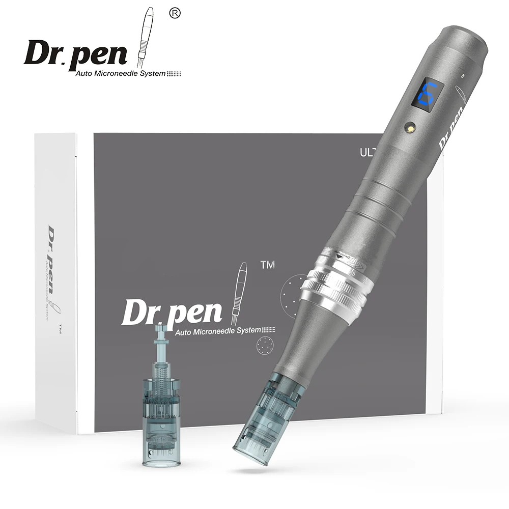 Dr Pen Ultima M8 pluma de microagujas profesional, dispositivo Original con cartuchos de aguja inalámbricos, máquina de belleza para el cuidado de