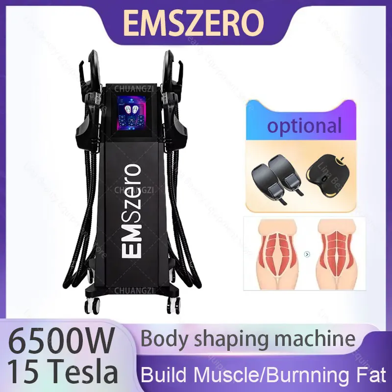 

Body fat burning EMS machine 6500W 15 Tesla RF electromagnetic muscle stimulator EMSZERO slimming professional shaping