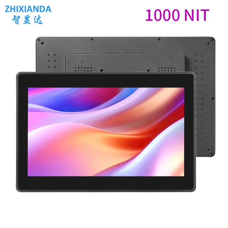 Moniteur LCD à écran tactile, surface étanche, 11.6 pouces, 1000 Wind/ m², panneau VESA, puzzles industriels, écran extérieur, lumière du soleil