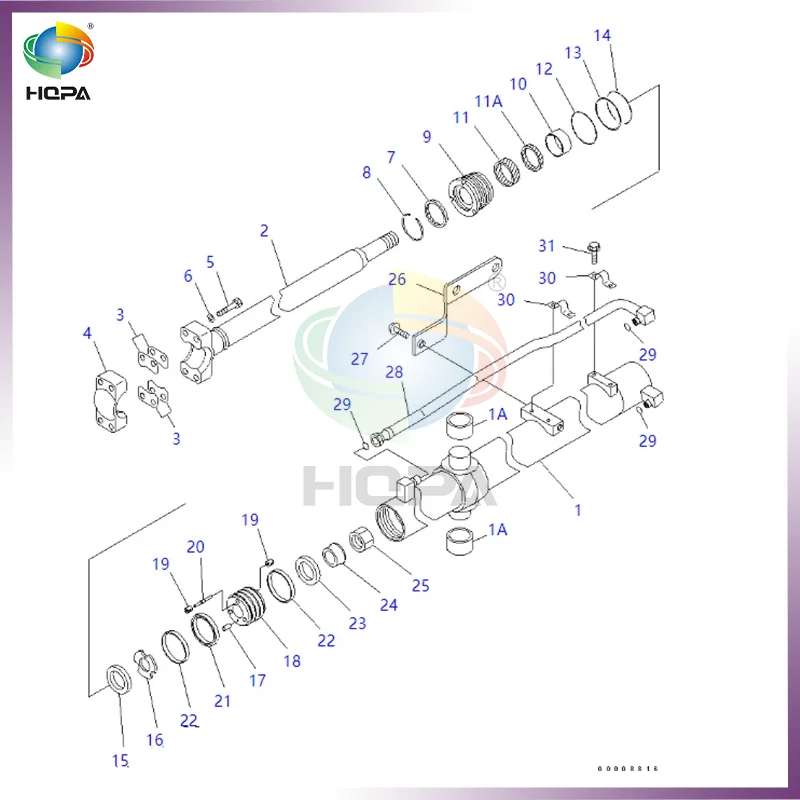 707-99-36150 7079936150 BLADE LIFT CYLINDER SEAL KIT FOR KOMATSU BULLDOZER D85PX-15 D85PX-15EO D85EX-15 D85EX-15EO