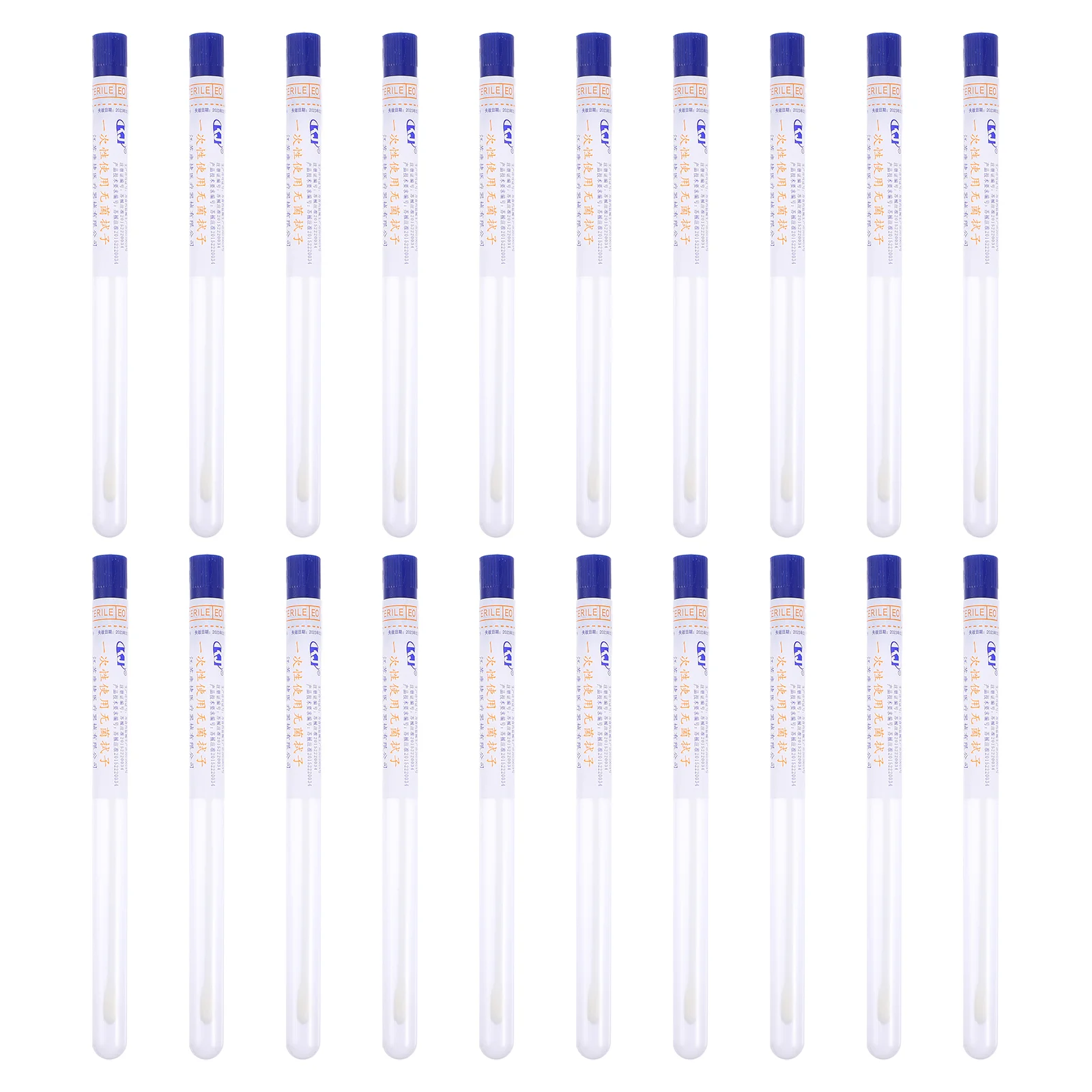 100 Pcs Sampling Swab Nasopharyngeal Sterile Stick Oral Swabs Sticks Single Use Female Specimen