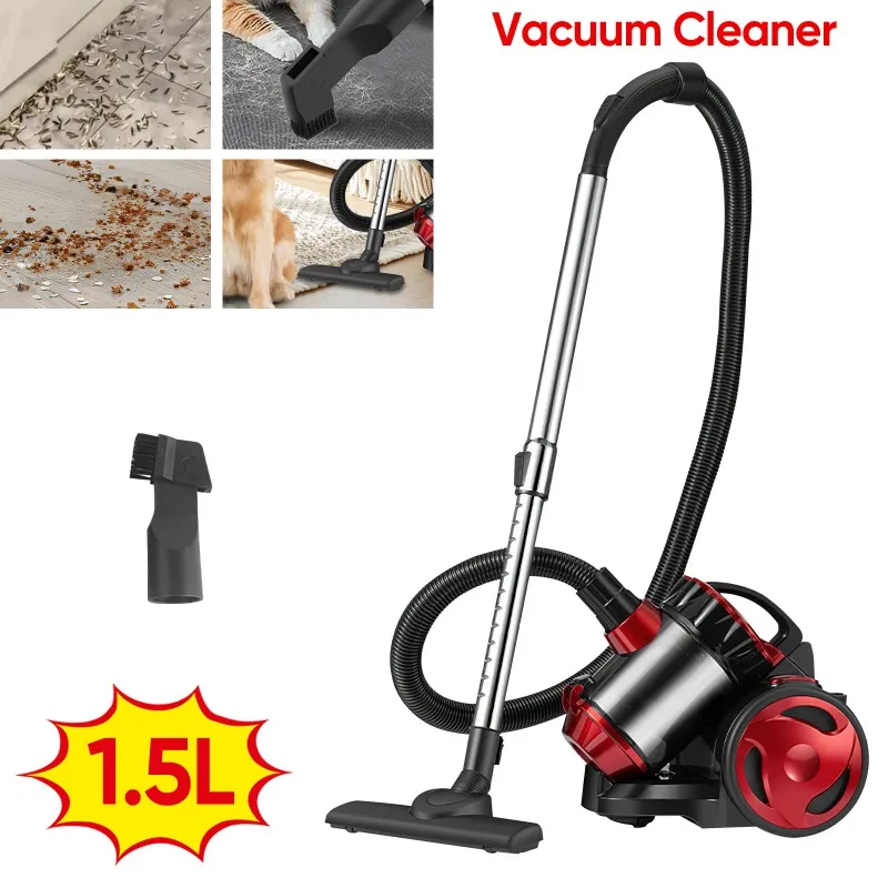 

【Premium】2000W Vacuum Cleaner Bagless Canister Vacuum Cleaner for Floor Carpets Pet Hair Cleaning Powerful Home Suction Silent D